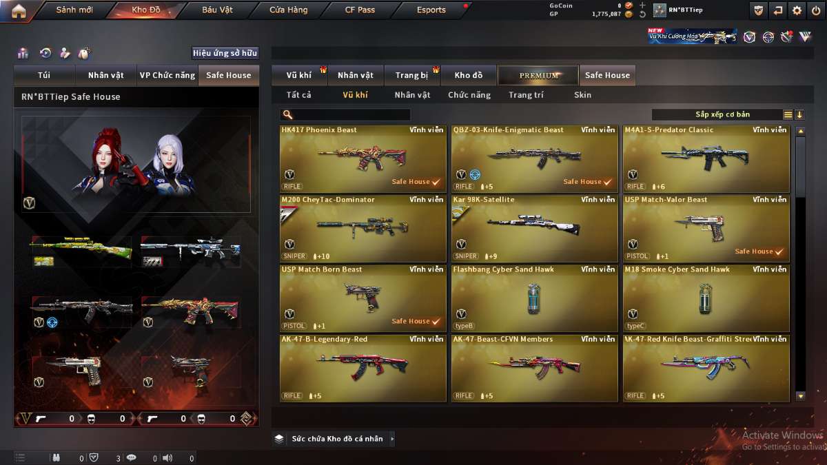 shop acc cf uy tin gia re